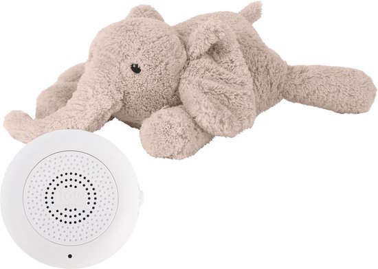 Flow Amsterdam - Oplaadbare hartslag knuffel - George Blush - White noise - Hartslag - Ademgeluid van FLO