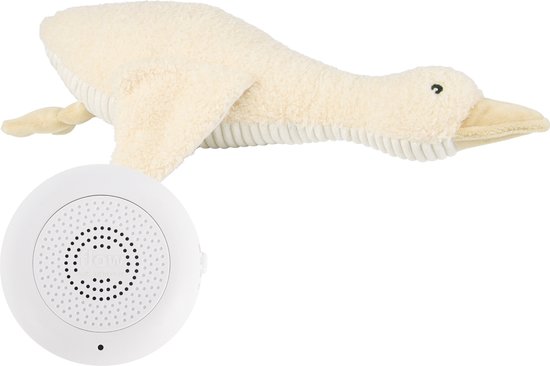 Flow Amsterdam - Oplaadbare hartslag knuffel - Liva Beige - White noise - Hartslag - Ademgeluid van FLO