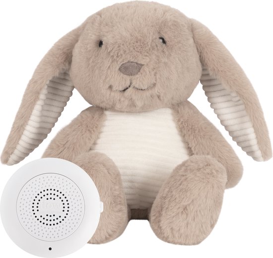 Flow Amsterdam - Oplaadbare hartslag knuffel - Milo - Brown - White noise - Hartslag - Ademgeluid van Flow Amsterdam