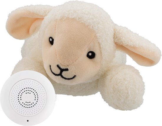 Flow Amsterdam - Oplaadbare hartslagknuffel - Rosie beige schaap - White noise - Hartslag - Ademgeluid van Merkloos