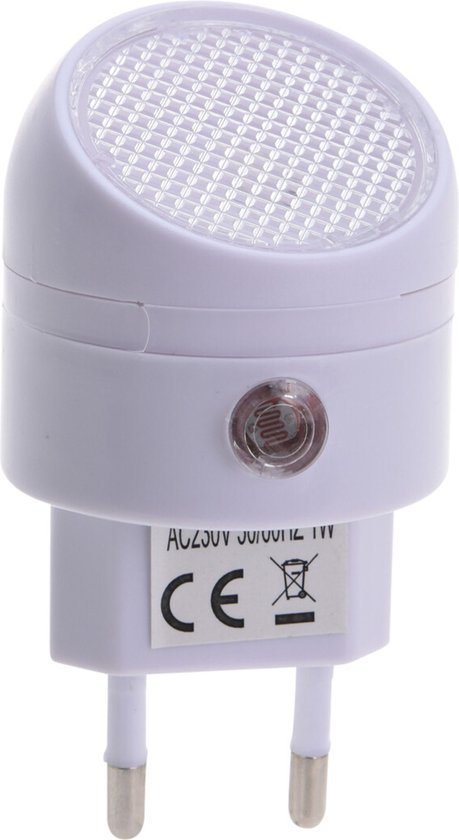 FX Light LED Nachtlampje met sensor - voor in stopcontact - slaapkamer - 1 watt van Merkloos