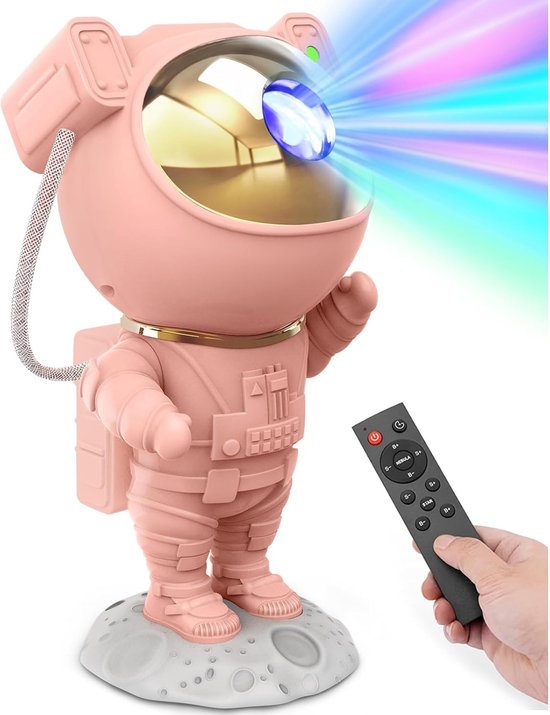 Galaxy & Sterrenhemel Projector voor Slaapkamer - Astronaut Nachtlamp met Afstandsbediening van Merkloos