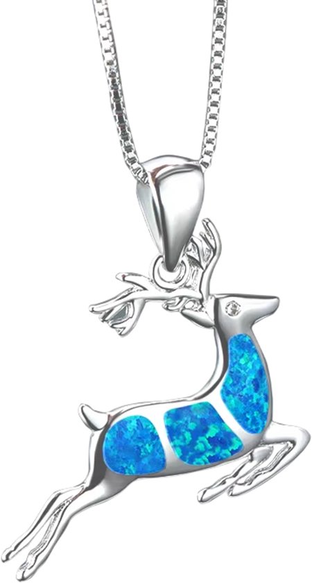 Gazelle Ketting voor Dames – Boho Opal Look Sieraad – Romantische Mode Ketting – Cadeau voor Dames en Meisjes – Geschikt voor Feesten, Bruiloften en Dagelijks Gebruik van Boho Opal Look.