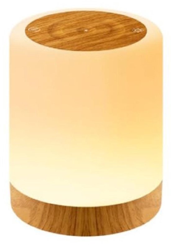 GELLDG Schrijftafellamp voor Kinderen - LED Nachtlampje met Slidende Touchring - 95x120mm - Dimbaar met Timerfunctie - Geschikt voor Slaapkamer en Werkplek - Draagbaar USB-oplaadbaar - Kunststof