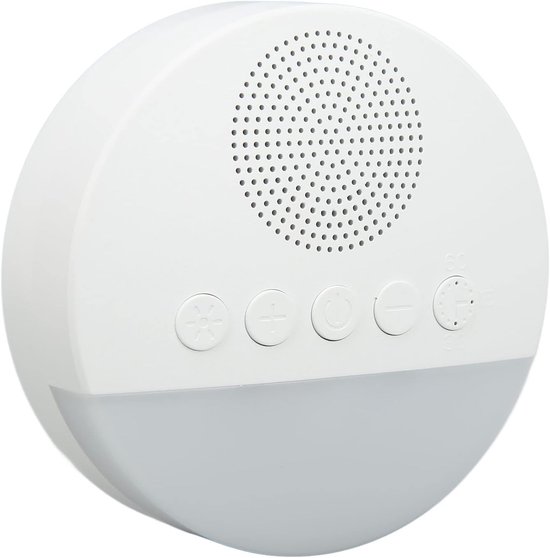 Geluid machine - Slaap geluiden - Ontspanning bevorderen - 20 rustgevende geluiden - Compact formaat - Wit van Merkloos