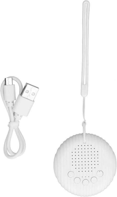 Geluidenmachine - Slaaphelper - Baby slaap - Automatische ruisdetectie - 12 x 11.4 x 3.7 cm - Wit