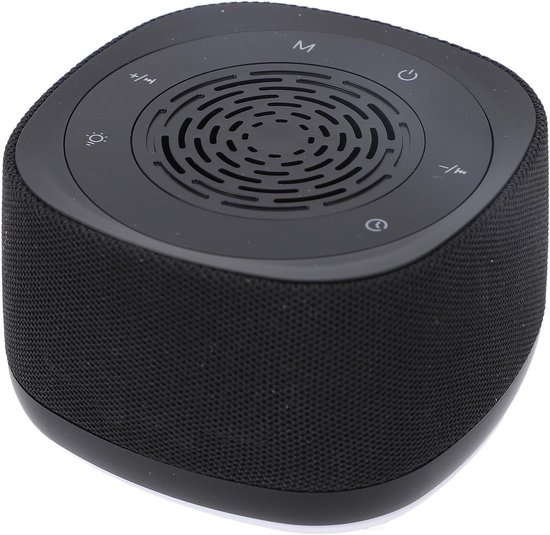 Geluidmachine - Rustgevende geluiden - Slaap ontspanning - 14 geluiden Bluetooth - 1000 mAh batterij - Zwart