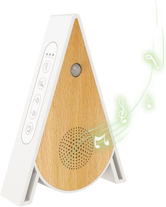 Geluidsmachine met Sensor - Ontspanningsbox Vogelgeluid - Slaap Verbeteren - Intelligente Bewegingsdetectie - 11.9 x 15.8 x 3.5 cm - Wit