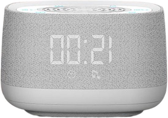 Geluidsmachine Slaap - Witte Ruis Apparaat - Ontspannend Slapen - Intelligent Ademend Licht - Compact Ontwerp - Zwart