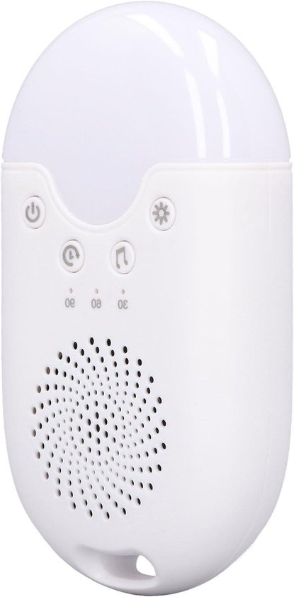 Geluidsmachine - Slaapgeluiden - Rustgevende Slaap - 21 Geluiden - 500 mAh Batterij - Wit