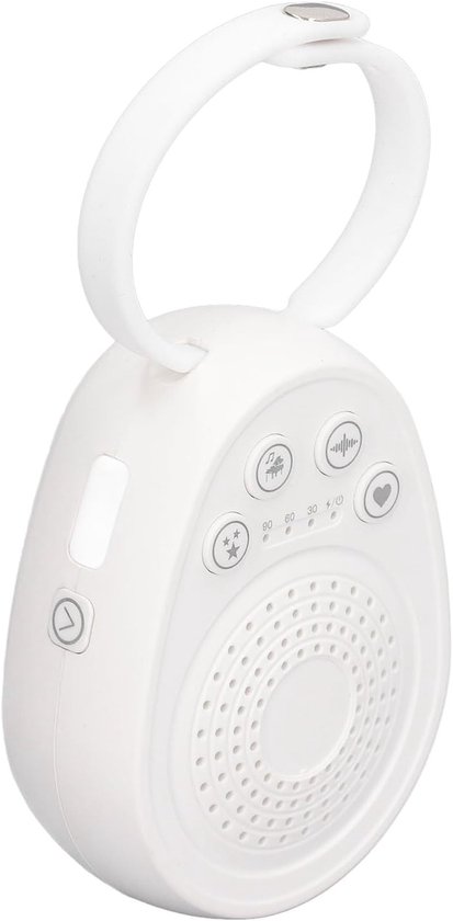 Geluidsmachine - Witte Ruis - Ontspannen Slapen - 20 Geluidsbronnen - 1000 Mah Batterij - Wit