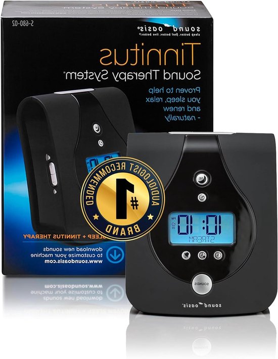 Geluidstherapie Systeem - Slaaphulpmiddel - Ontspannen en slapen - Gepatenteerde Sleep Enhancement - 12.5 x 8.9 x 14.5 cm - Wit