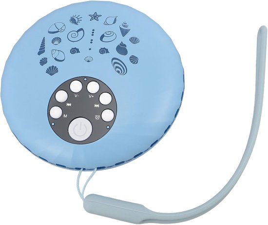 Generic Baby White Noise Machine, 8 Sweet Lighting Modi 10 Singling -geluiden van Haar Baby Om Te Slapen voor Thuisreizen voor Pasgeborenen die Voeden (Pauw blauw)
