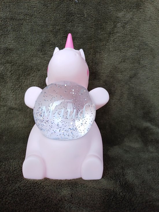 Gepersonaliseerd Unicorn Nachtlampje | Met Naam | Glitter & Licht | Perfect Kraamcadeau of Kinderkamerdecoratie van Theelichtje Factory