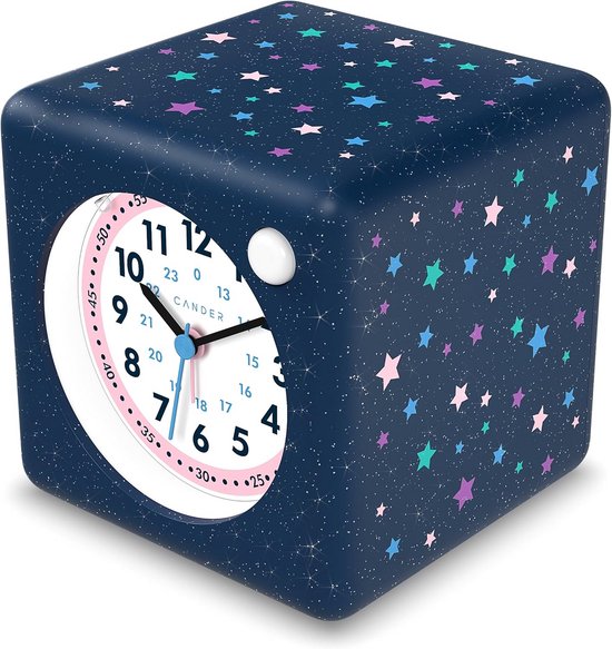 Geruisloze Kinderwekker met Snooze en Sterren/Glitter - Stille Wekker voor Meisjes van Merkloos