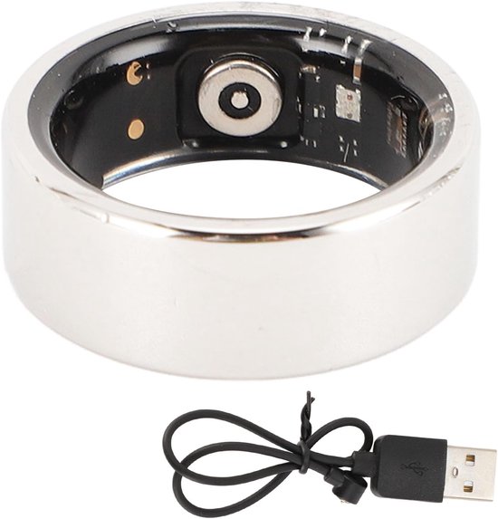 Gezondheidsring Tracker - Slimme Ring - Activiteit Analyseren - IP67 Waterdicht - 2.5 mm Dik - Zilver