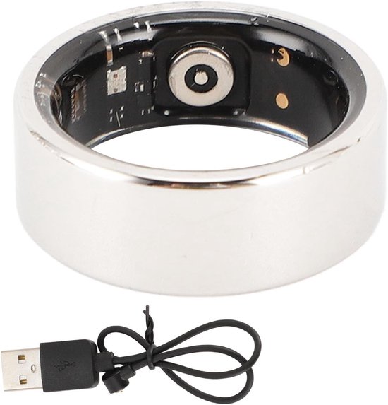 Gezondheidsring Tracker - Slimme Ring - Activiteit Meten - IP67 Waterdicht - 2.5mm Dik - Zilver