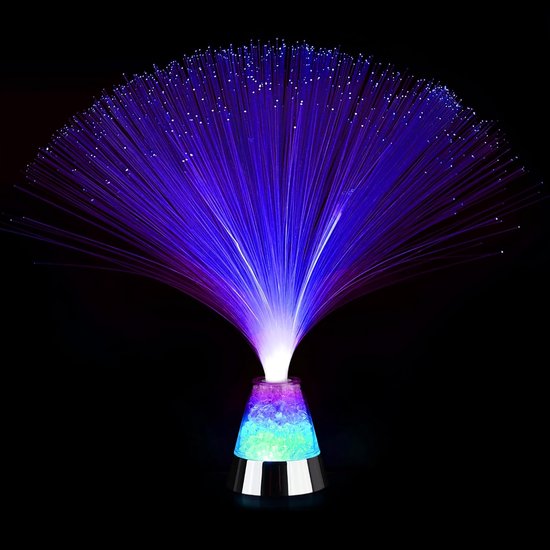 Glasvezel Ijskristallamp Met Blauwe LED Licht van Lumineo