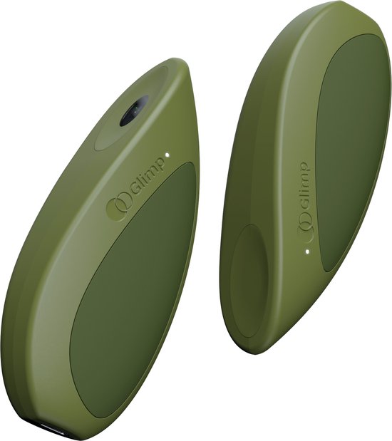 Glimp Pebbles: De slimme ademcoach in je handen - Olive Green van Glimp