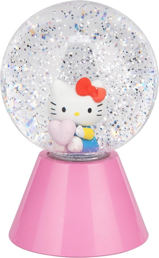 Glitter Sneeuwbol - Decoratieve Lamp - Sfeerverlichting Kamer - Kleurveranderende LED - 11x11x17 cm