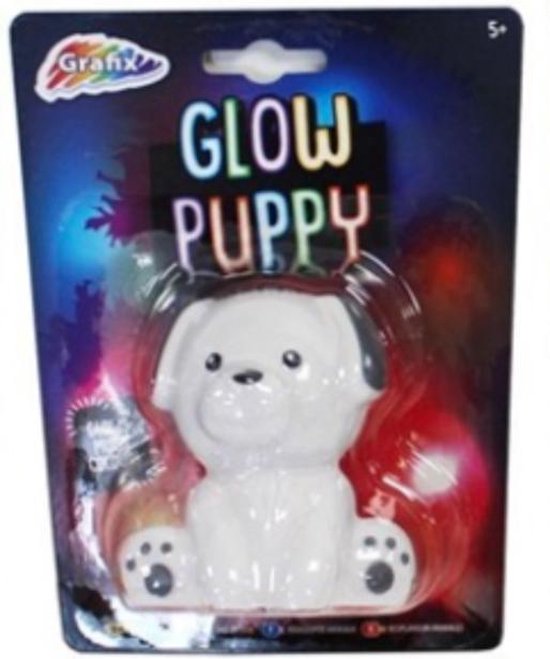 Gloeiend nachtlampje puppy van Merkloos