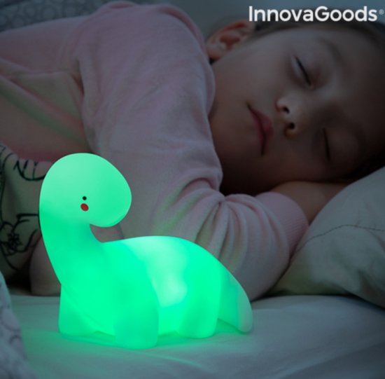 Glowy Multicolour LED Dinosaurus Lamp | Kinder Lampje | Verschillende Kleuren | Dinosaurus veelkleurige LED-lamp lightosaurus Innovagoods van InnovaGoods