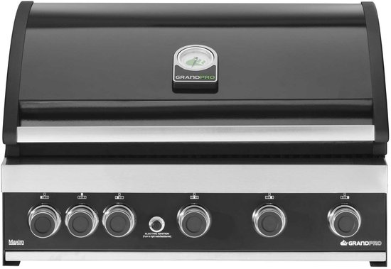 Grandpro Maxim G5 Inbouw Gas Barbecue - 6 branders - met Gasdrukregelaar van Grandhall