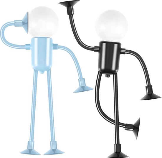 Grappig LED nachtlampje voor kinderen, 2 stuks, warmwit, veranderbare vorm, decoratieve lamp voor slaapkamer van Merkloos