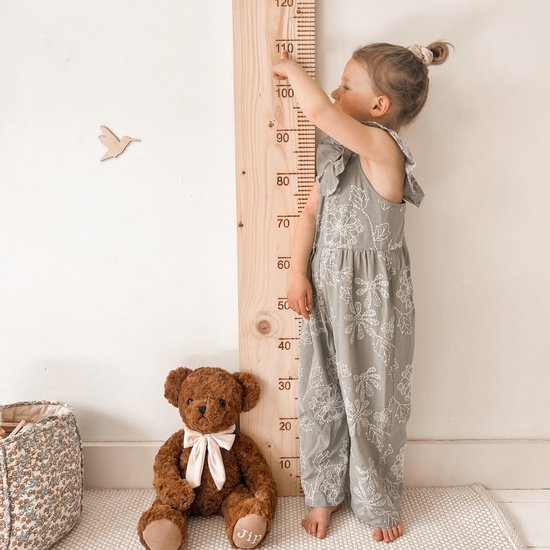 Groeimeter 200cm Steigerhout - Groeimeter Hout - Familiecadeau van het Jaar - Kinderkamer - Kraamcadeau - Verjaardagscadeau - Babykamer - Babyshower - Meetlat Kind - Wanddecoratie - Huwelijkscadeau - Mikki Joan