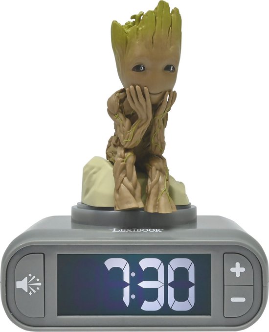 Groot Nachtlampje Wekker met geluiden van Merkloos