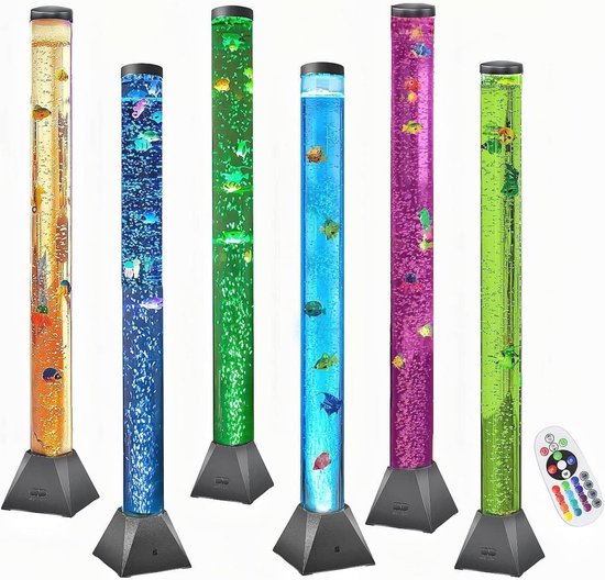 Grote 4FT Zintuiglijke Vis Bubble Tube Nachtlampje Kalmerende Relax Verlichting voor Kinderen en Volwassenen van Merkloos