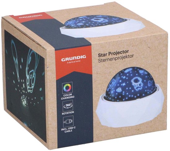 Grundig Sterrenprojector Astronaut Rond met USB-C van Grundig