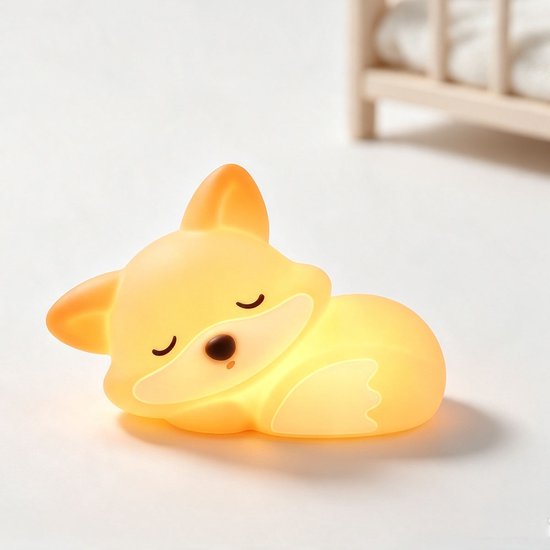 Gsedaox- LED Fox Nachtlampje - Kinderkamer & Slaapkamer - Nachtlampje Stopcontact met Touch Functie - Lampje Slaapkamer