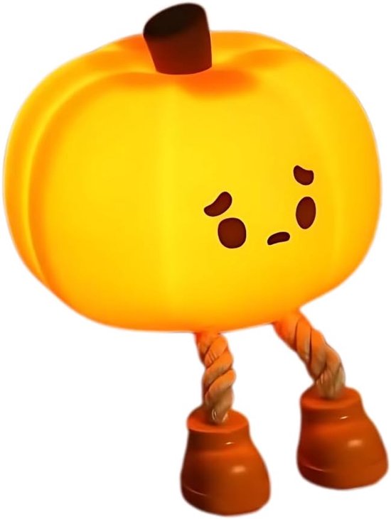 Halloween decoratie-nachtlampje volwassenen-nachtlampje kinderen-Pompoennachtlampje - Oplaadbaar siliconen nachtlampje voor op het bed - Leuke bureau- en Halloweendecoratie - Voor vrouwen en kinderen - 9,8 x 10,5 x 8,3 cm van My Shape