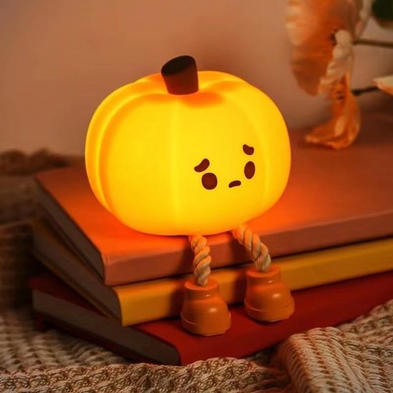 Halloween Decoratie Pompoen Nachtlampje - Touchbediening -Dimbaar - Nachtlampje Kinderen - Halloween- en kerstdecoratie