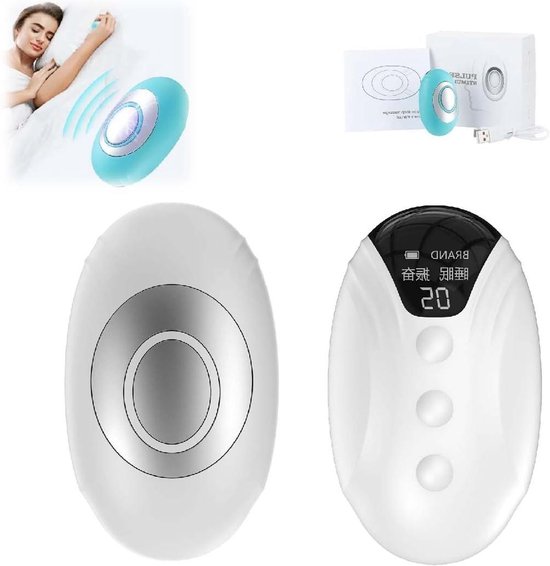 Handheld Slaaphulp Apparaat - Slaap Instrument - Ontspanning Bevorderen - Twee Frequentie Modes - 65 cm Hoog - Wit van Merkloos