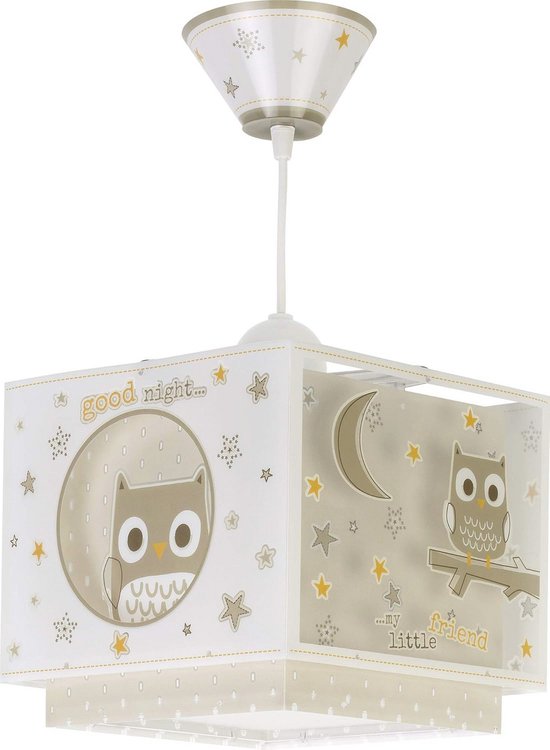 Hanglamp Dieren voor Kinderkamer - Good Night Uil van Merkloos