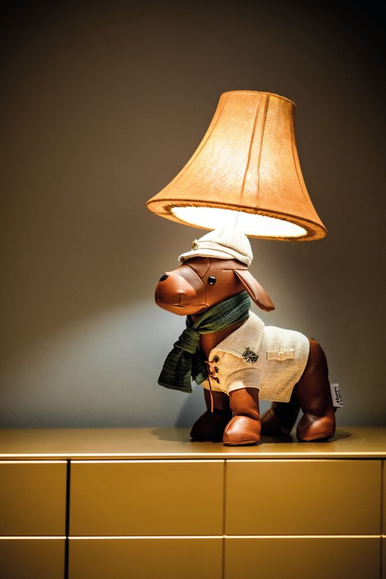 Happy Lamps - Lampen - lamp - kinderkamer - Hand gemaakt - Spike De zelfverzekerde hond van Little Lights