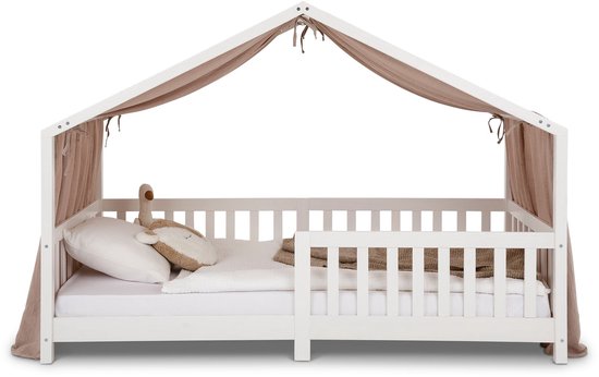 Hemel voor het huisbed, mousseline LIAN, 1 stuk - taupe
