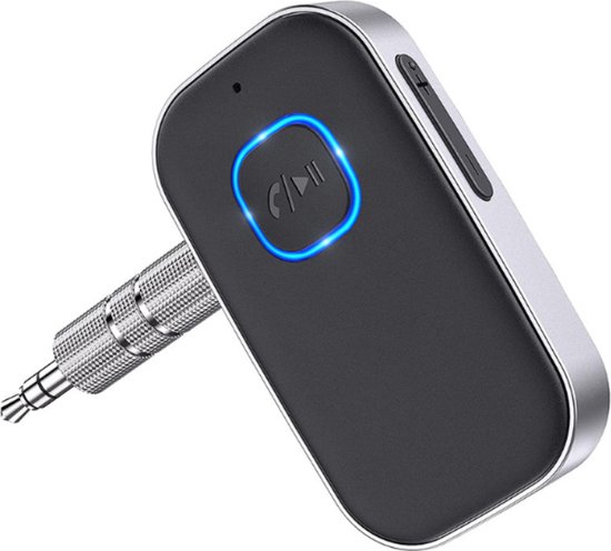 Heuts Goods - Bluetooth Receiver - BT 5.0 - 3.5MM AUX - Bluetooth Ontvanger - Handsfree Bellen - Bluetooth Audio Receiver - Bluetooth Auto via AUX van Heuts Goods