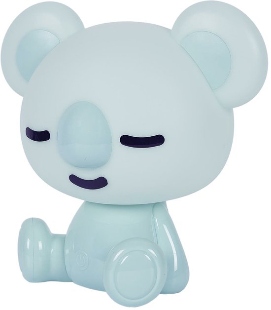 Home Deco Kids Nachtlampje - koala - USB - oplaadbaar - aan/uit knop - blauw - 25 cm - kinderkamer van Home Deco Kids