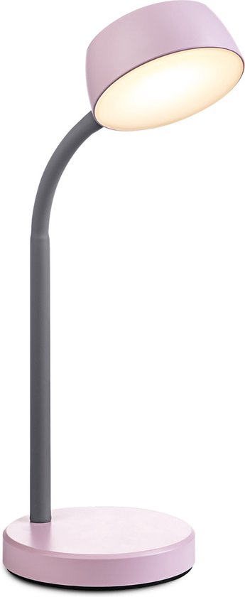 Home Sweet Home - Moderne Led Bureaulamp College - verstelbare LED Leeslamp met schakelaar - Rose - 14/14/34cm - 5W 3000K 420lm - geschikt voor