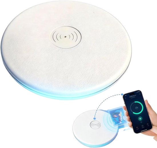 Hoofdkussen Luidspreker - Nachtapparaat Zijslaap - Ontspannen Slapen - Geleidingstechnologie Geluid - 2x10x2cm 50g - Zwart van Merkloos