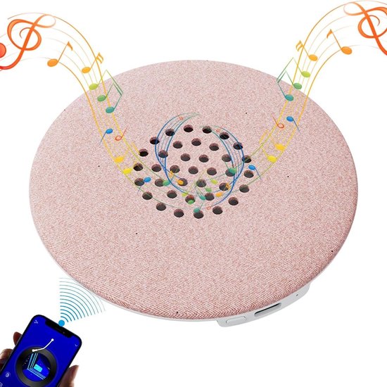 Hoofdkussen Speakers - Slaap Luidspreker - Rustig Slapen - Met Slaaptimer - 2.5 x 12.7 x 2.5 cm - Roze