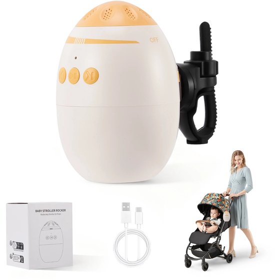 House Of Atelier - Wiegfunctie voor kinderwagen - Automatisch Wiegen - 5 Verstelbare Schommelintensiteiten - USB-C Oplaadbaar