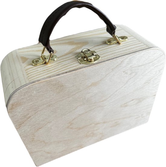 Houten Kinderkoffer - jongen - meisje - baby - kinderkamer - kraam cadeau - geboorte - koffer - graveren
