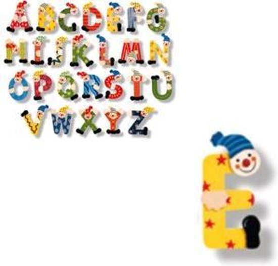 Houten naam letter E