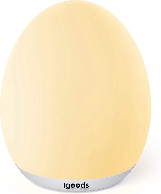Igoods Smart Nachtlamp - Babylamp - Ledlamp Voor Kinderen - Baby Light - 8 Kleuren - Onbreekbaar van Merkloos