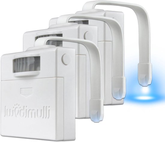 ILLUMIBOWL Toilet nachtlampje, zoals te zien op haaientank, meerkleurig, universele pasvorm, batterij-aangedreven bewegingssensor nachtlampje, badkamer gadgets, zindelijkheidstraining led-toiletlamp