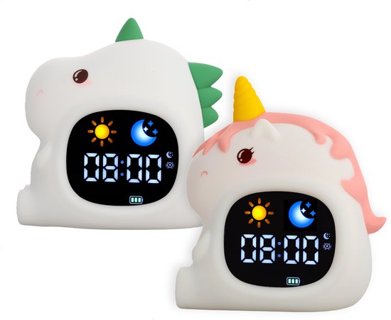 imoshion 2x Kids Slaaptrainer met Nachtlampje - Unicorn / Dino van imoshion